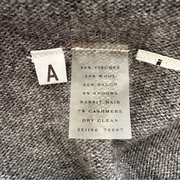 Ann Taylor Wool Angora Cashmere Blend Cross Snap Tab Sleeve Sweater Cardigan - Picture 10 of 11